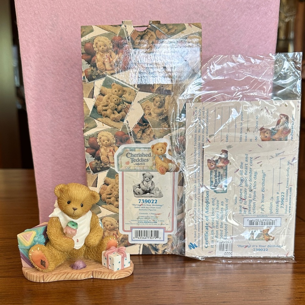 Cherished Teddies “Hurray It’s Your Birthday” Bear